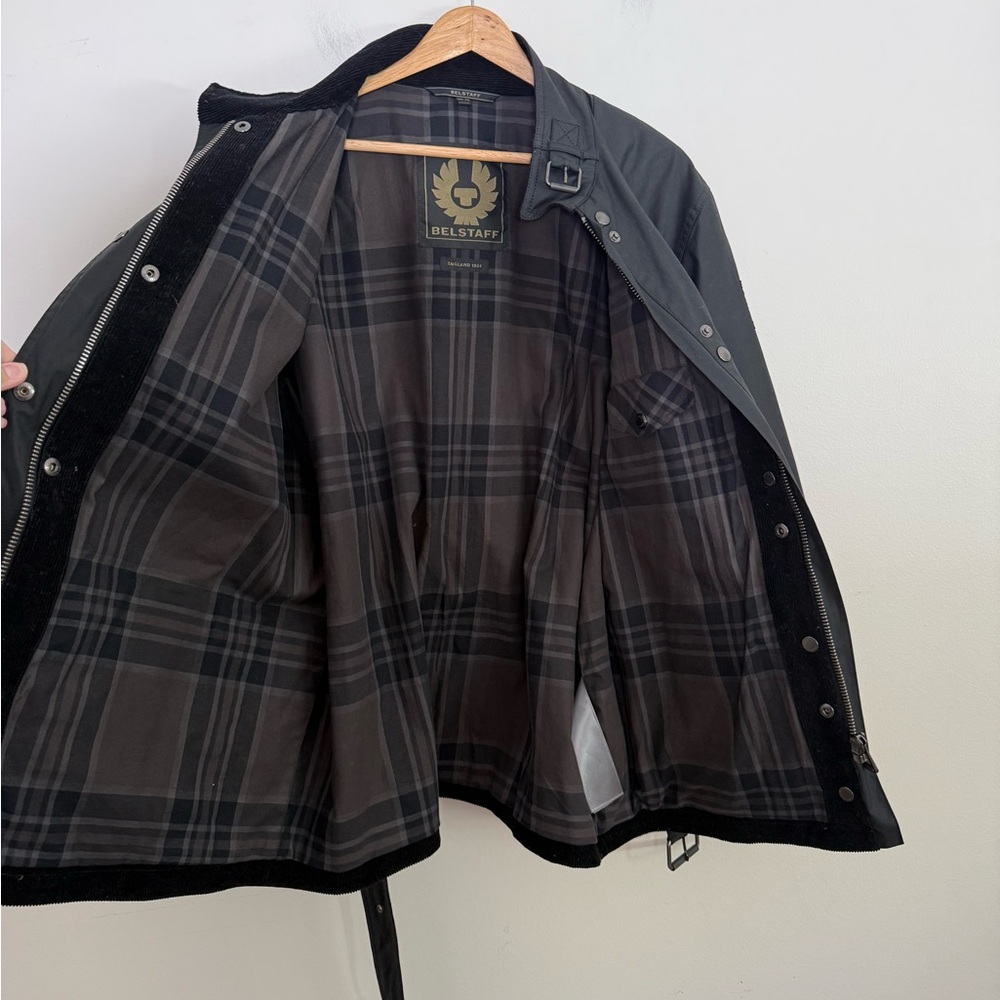 Belstaff  Heirloom Trialmaster Jacket, Black coated jacket size 14 - Picture 13 of 17
